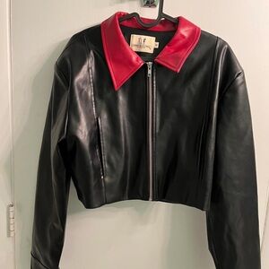 Fashion Brand Company Red and Black Jacket